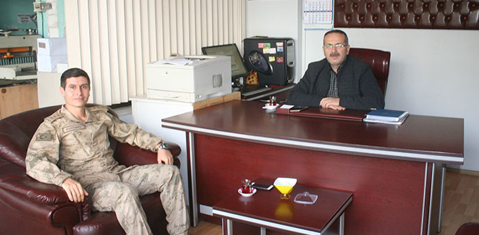 Bölük Komutanı Gazetemizi Ziyaret Etti