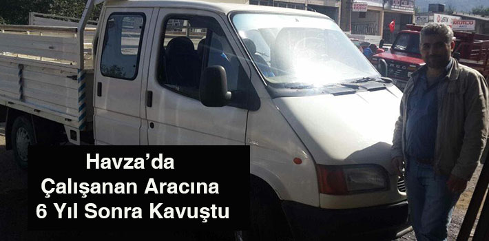 ÇALINAN ARACINA 6 YIL SONRA KAVUŞTU