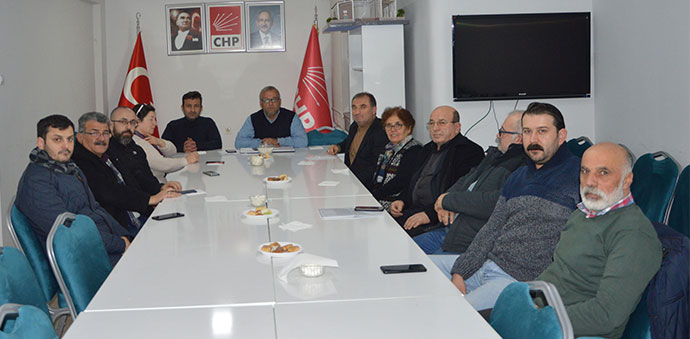 CHP Havza İlçe Başkanlığında Görev Dağılımı Yapıldı