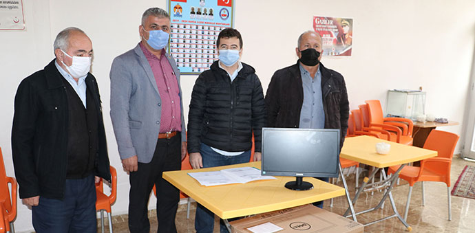 Denizbank Havza Şubesinden Muhtarlar Derneğine Bilgisayar