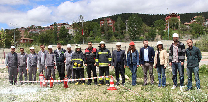 Doğalgaz Yangını Söndürme Tatbikatı