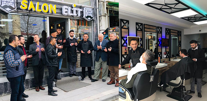 Elit Kuaför İş Yerini Yenileyerek Hizmete Açtı