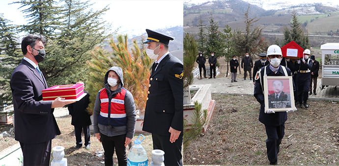 Emekli Astsubay, Askeri Törenle Son Yolculuğuna Uğurlandı