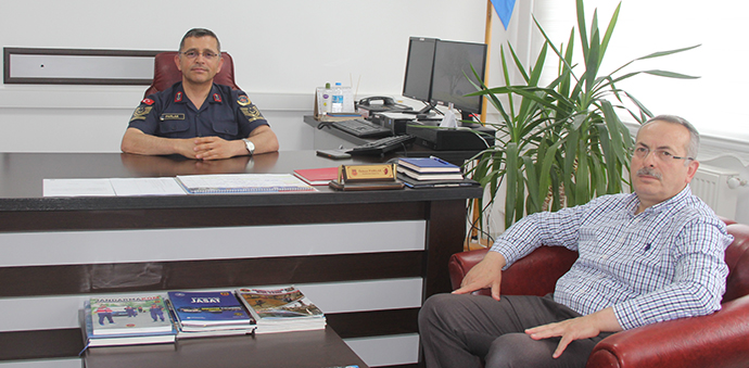 Gazetemizden Jandarma Komutanlığına Ziyaret