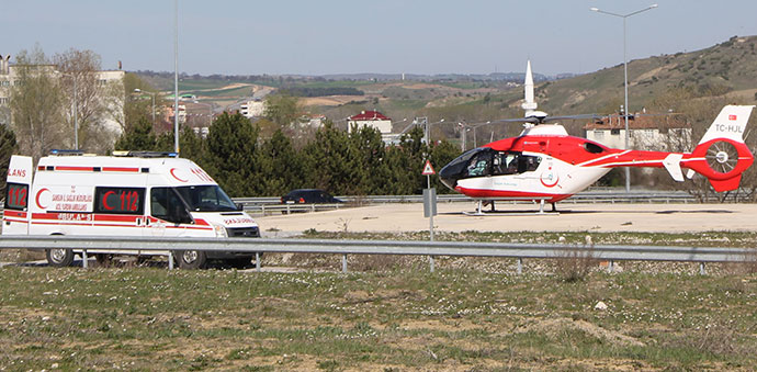 Hava Ambulansı İle Sevk Edildi