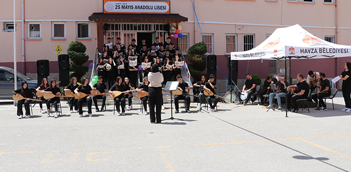 Havza Anadolu Lisesinde Konser Programı Düzenlendi