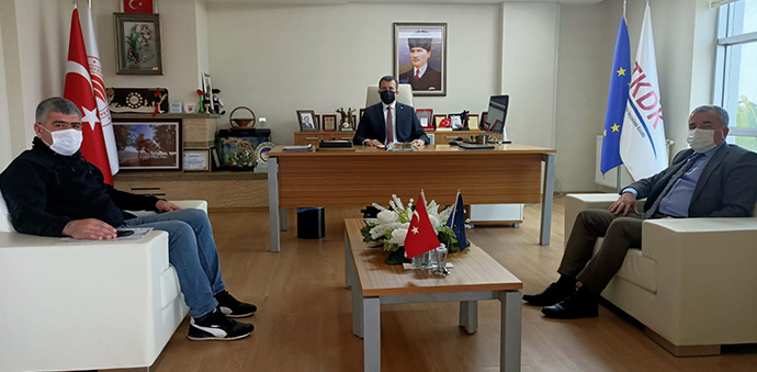 Havza Belediye Başkanı Özdemir Ve TSO Başkanı Acar’dan TKDK’ya Ziyaret