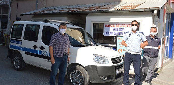 Havza Belediyesi YKS’ye Sınavı İçin Mesai Yaptı