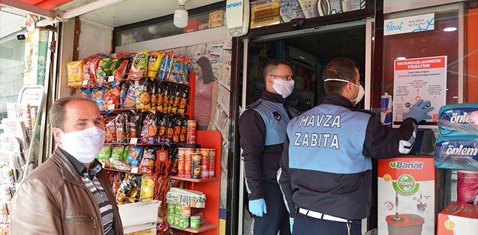 Havza Belediyesi Zabıta Ekipleri Denetim ve Bilgilendirme Yapıyor