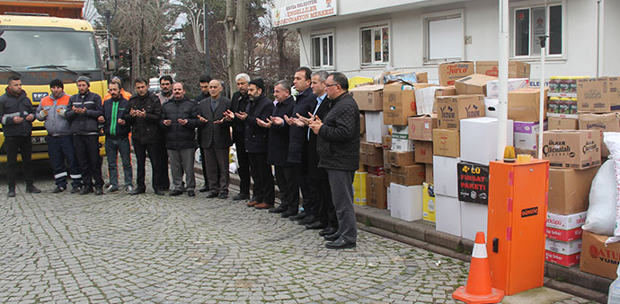 Havza Belediyesinden Depremzedelere Yardım