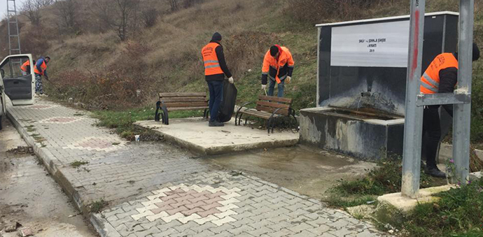 Havza Belediyesinden Yağış Öncesi Temizlik