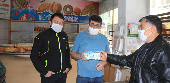 Havza Belediyesinden Fırınlara Maske