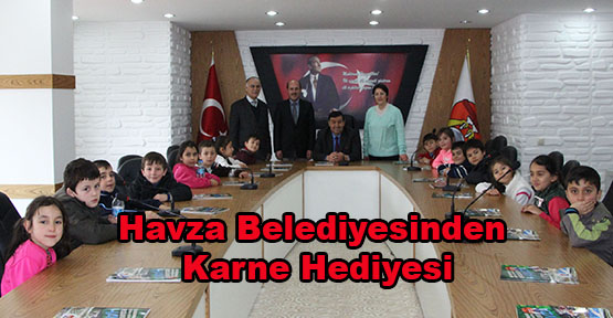 Havza Belediyesinden Karne Hediyesi