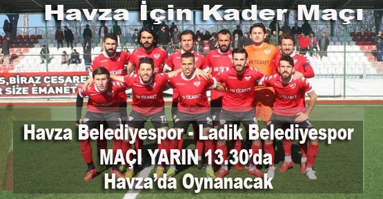 Havza Belediyespor Maçında Tüm Taraftar Sahaya Akacak