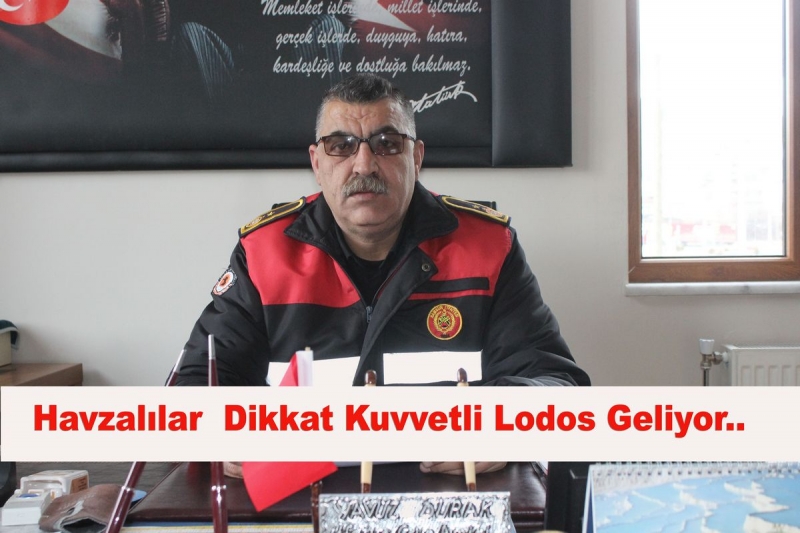 Havza Bölge İtfaiye Grup Amirliğinden Kuvvetli Rüzgar Uyarısı