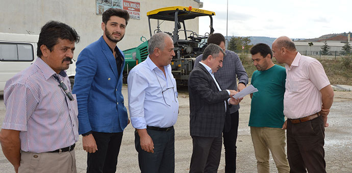 Havza Buğday Pazarı Yan Yolu Asfalt Kaplandı