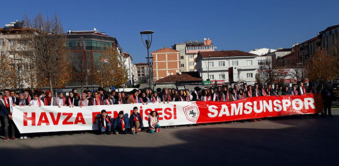 Havza Fen Lisesi Samsunspor’a Destek İçin Gittiler