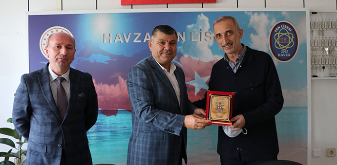 Havza Fen Lisesinden Teşekkür Plaketi