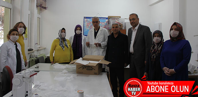 Havza Halk Eğitim Merkezinden Hastaneye Maske Desteği- Video Haber