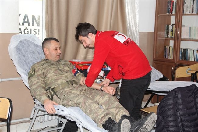 Havza İlçe Jandarma Komutanlığından Kan Bağışı Kampanyası