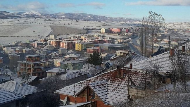 Havza İlçesi Güne Beyaz Örtüyle Uyandı