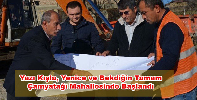 Havza İlçesi Kırsal Mahallerlerde Alt yapı Çalışmalarına Başlandı