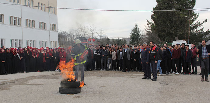 Havza İmam Hatip Lisesinde Tatbikat