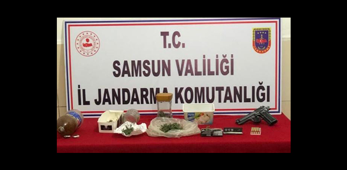 Havza Jandarma’dan Uyuşturucu Operasyonu