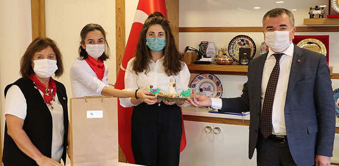 Havza Kadın Üretim Kooperatifinden Başkan Özdemir’e ziyaret