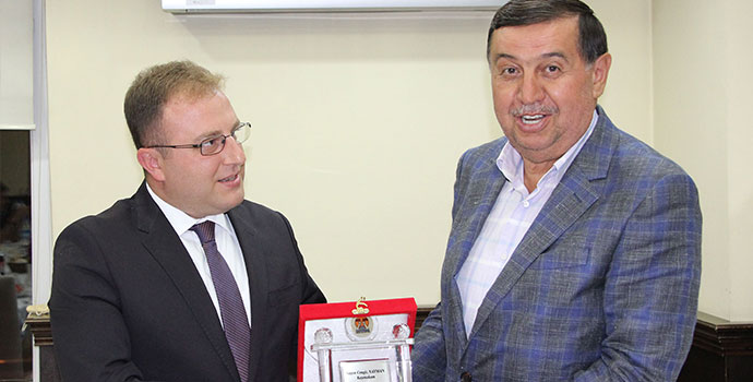Havza Kaymakamı Cengiz Nayman'a Veda Yemeği