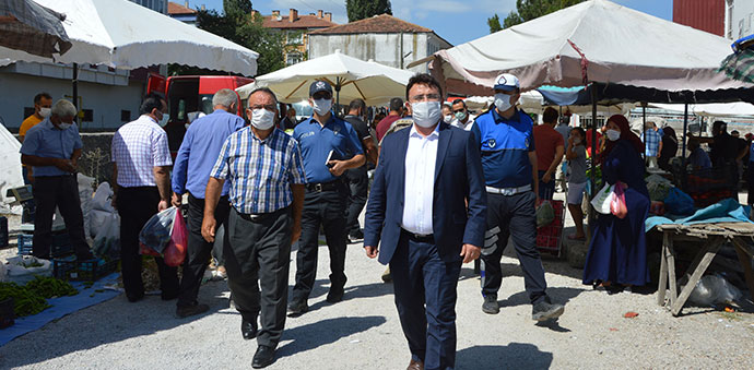 Havza Kaymakamı Yılmaz’dan Maske Denetimi