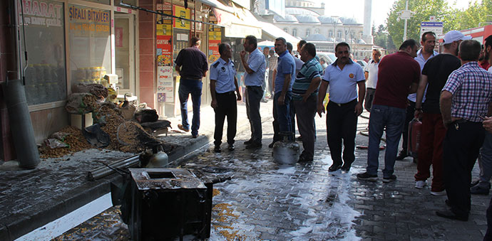 Havza Merkezinde Korkutan Yangın