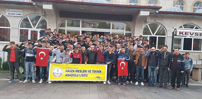 Havza MTAL, Sabah Namazında Mehmetçik İçin Dua Etti