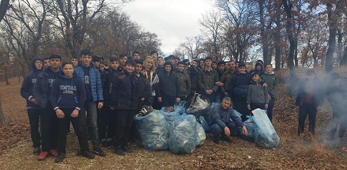 Havza MTAL’den Klavuz Ormanı Temizliği