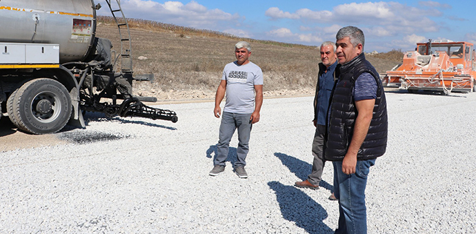 Havza OSB Yolu Satıh Kaplaması Yapıldı