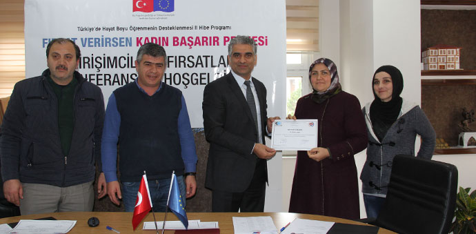 Havza TSO, Girişimci Kadınlara Kosgeb Sertifikalarını Verdi