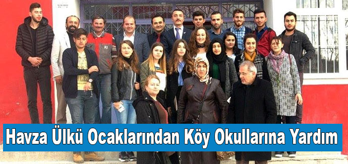 Havza Ülkü Ocaklarından Köy Okullarına Yardım