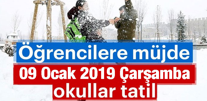 Havza'da 09. Ocak 2019 Kar Tatili