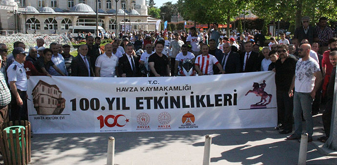 Havza'da 100. Yılı İçin Bisiklet Turu
