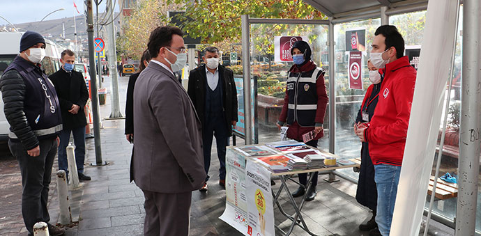 Havza’da 25 Kasım Kadına Yönelik Şiddetle Mücadele Günü standı