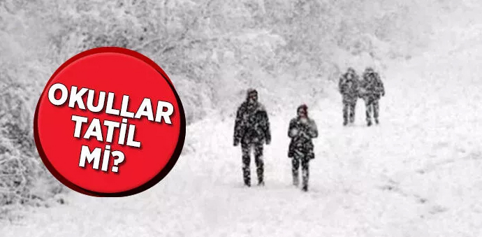 Havza'da 5 Kırsal Mahalle Okuluna 1 Gün Kar Tatili Verildi