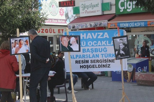 Havza\'da Alparlan Türkeş Resim Sergisi Açıldı