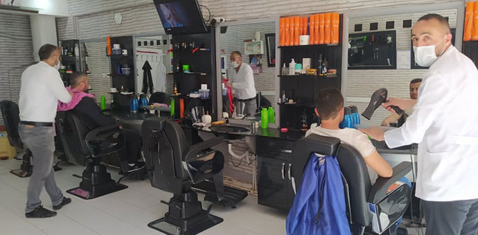 Havza’da Berber Ve Kuaförler Hizmete Başladı
