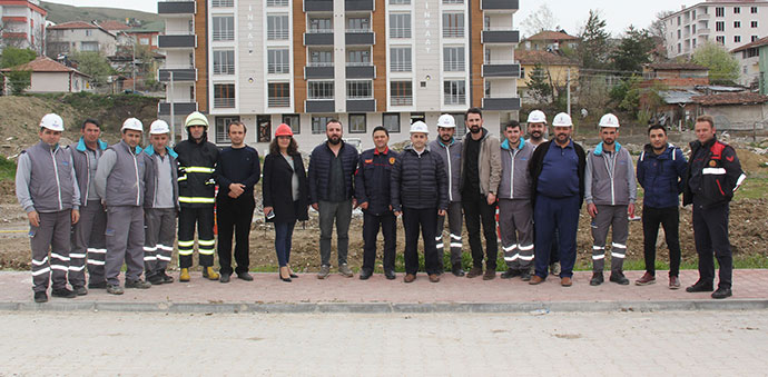Havza'da Doğalgaz Yangını Söndürme Tatbikatı