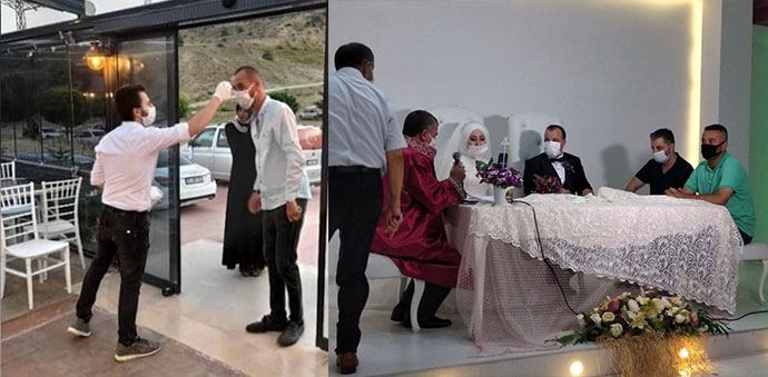 Havza’da Düğün Salonlarında Düğünler Yapılmaya Başladı