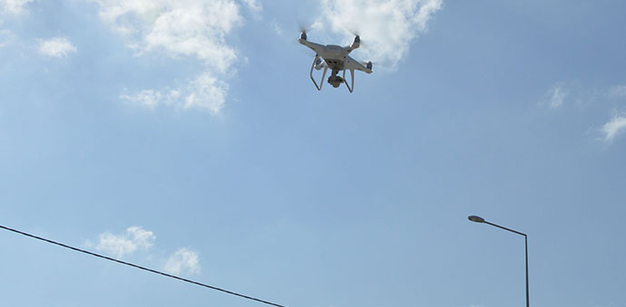 Havza'da Jandarmadan Dronlu Trafik Denetim