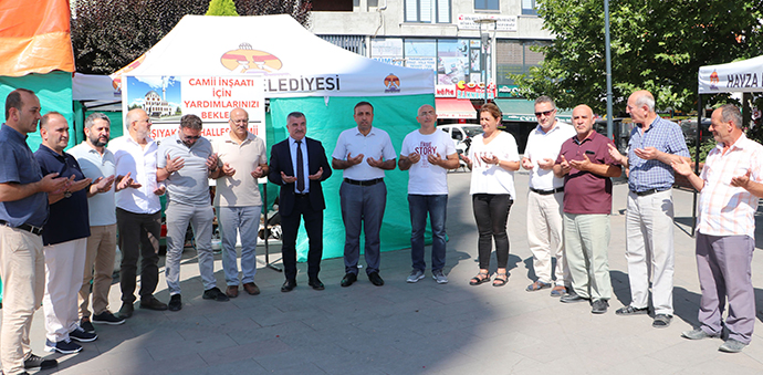 Havza'da Karşıyaka Mahallesi Camisi İnşaatı İçin Kermes Düzenlendi