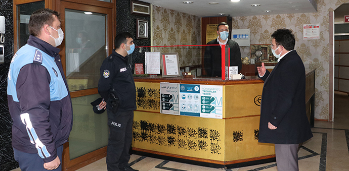 Havza’da Konaklama Tesisleri Denetledi
