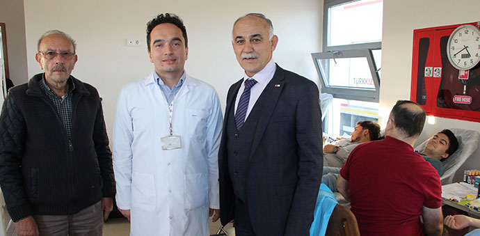 Havza’da KYK Öğrenci Yurdundan kan bağışı