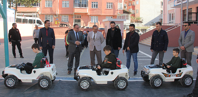 Havza’da “Mobil Trafik Eğitim Pisti” İle Öğrencilere Trafik Eğitimi